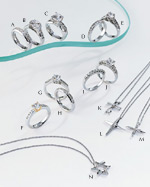 exquisite jewelry designs in platinum, gold and diamonds