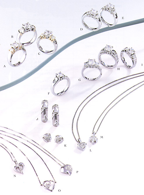 exquisite jewelry designs in platinum, gold and diamonds