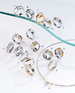 exquisite jewelry designs in platinum, gold and diamonds